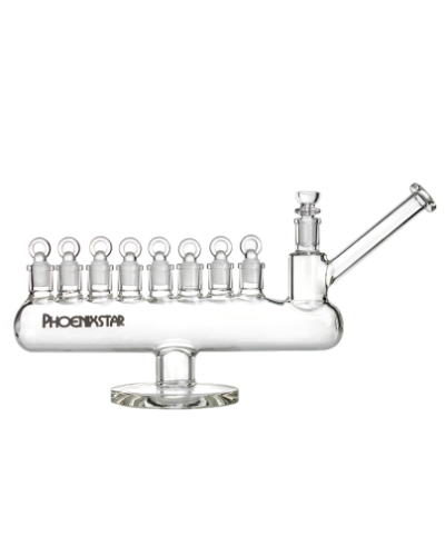 Phoenix Star Menorah Glass Bong 9 Holes image 4