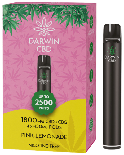 Darwin 1800mg CBD Starter Kit – Device & 4 Pods image 2