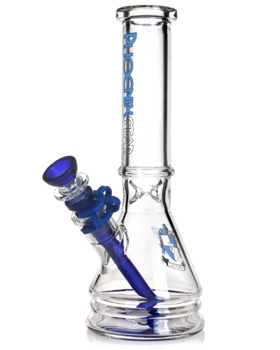 Phoenix Glass Beaker Bong With Keck Clip image 3