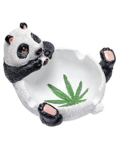 Resin Smoking Panda Ashtray