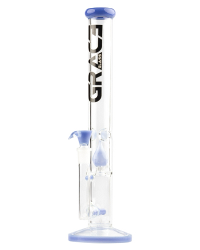 Grace Glass St8 Tube Bong Limited Edition Blue image 1