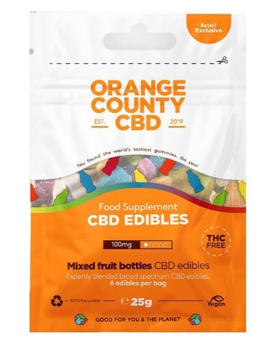 Orange County CBD Fruit Bottles Fun Size Bag 100mg